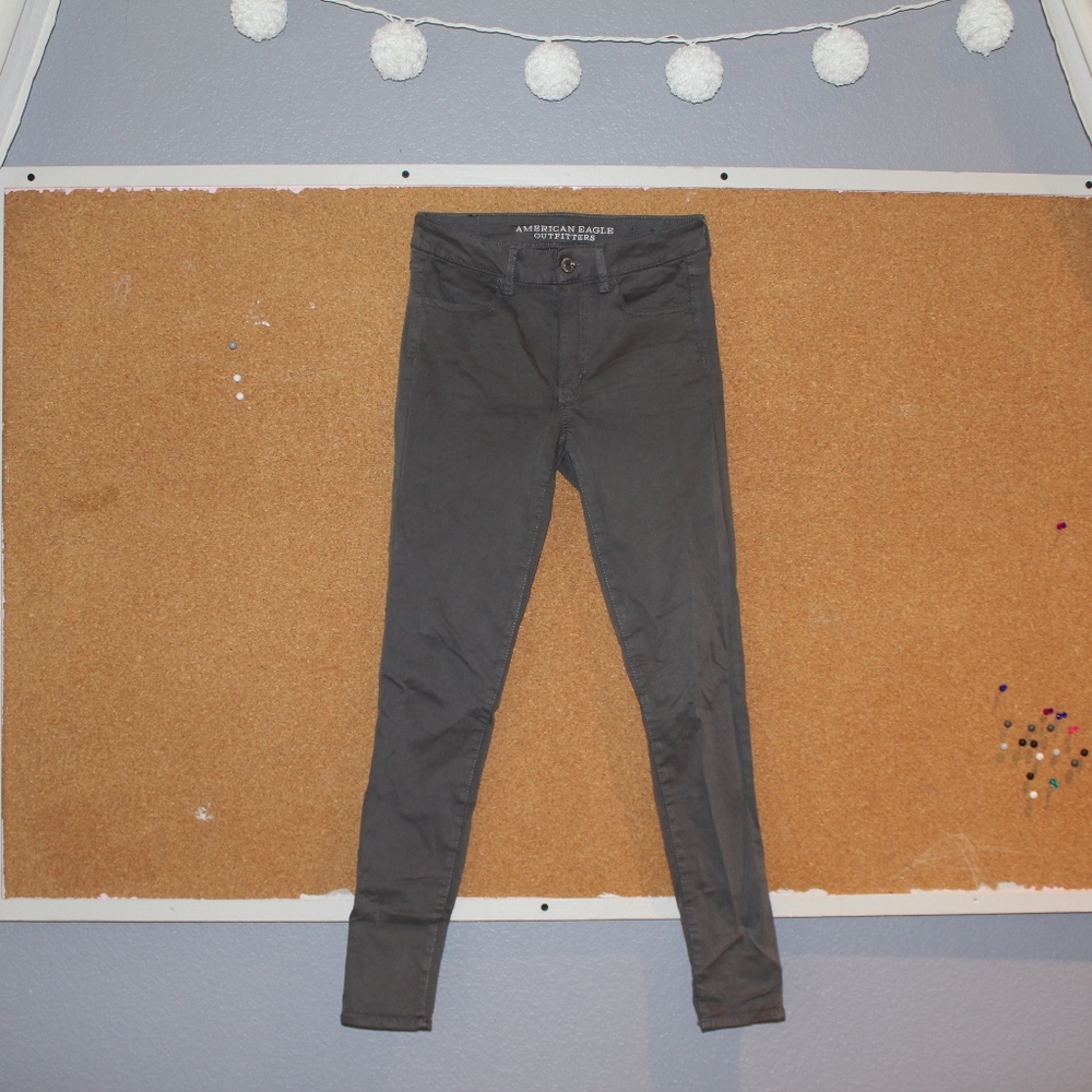 American Eagle Grey Skinny Jeans